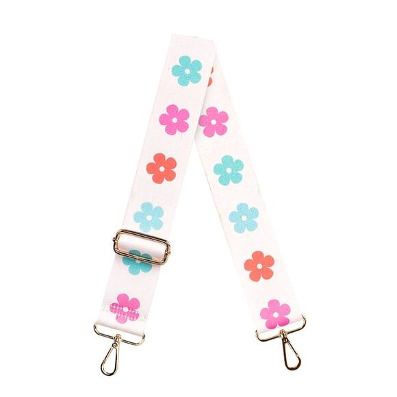 Multicolor Daisy  Adjustable Crossbody Bag Purse Guitar Strap - Picture 1 of 5